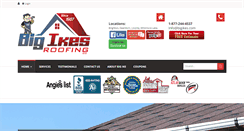 Desktop Screenshot of bigikesroofing.com